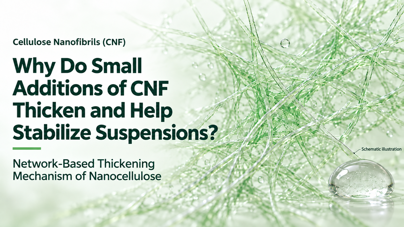 Why Does CNF Thicken and Stabilize Suspensions at Low Dosages?